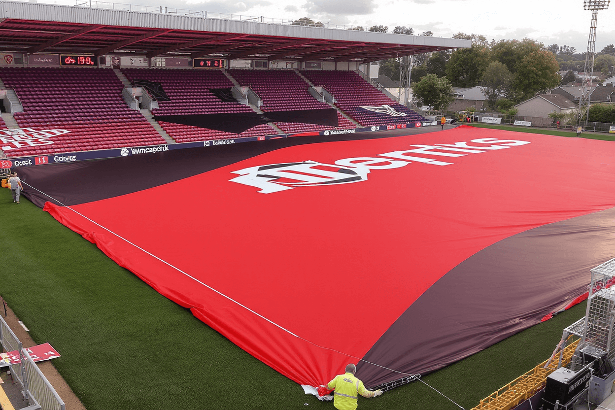 Couverture de terrain professionnelle personnalisable en tissu résistant